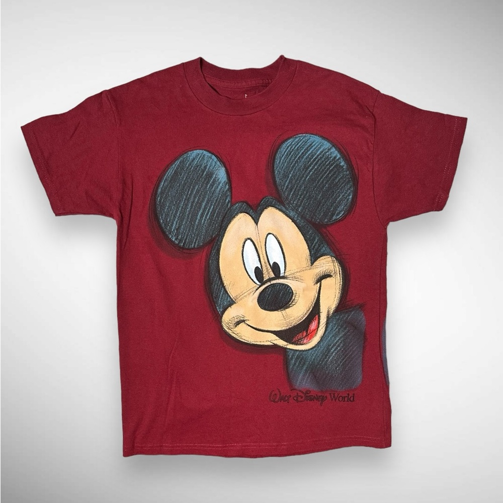 Mickey Mouse Disneyland Walt Disney World by Hanes T Shirt Short Sleeve Youth  M